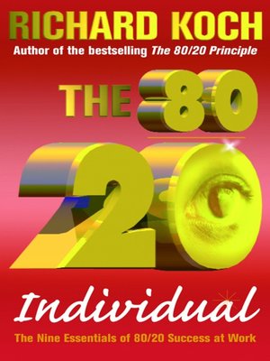 cover image of The 80/20 Individual